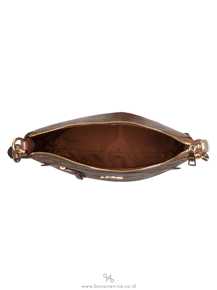 COACH 77885 Signature Mae Crossbody Khaki Saddle
