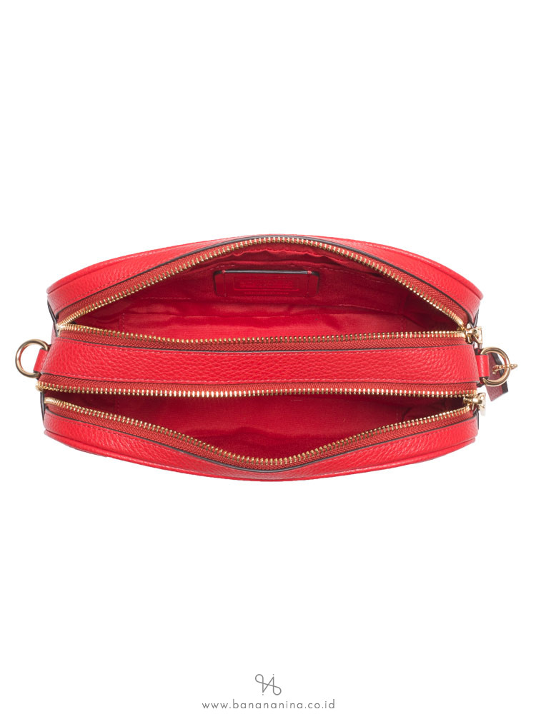 COACH 75818 Jes Leather Crossbody Bright Red
