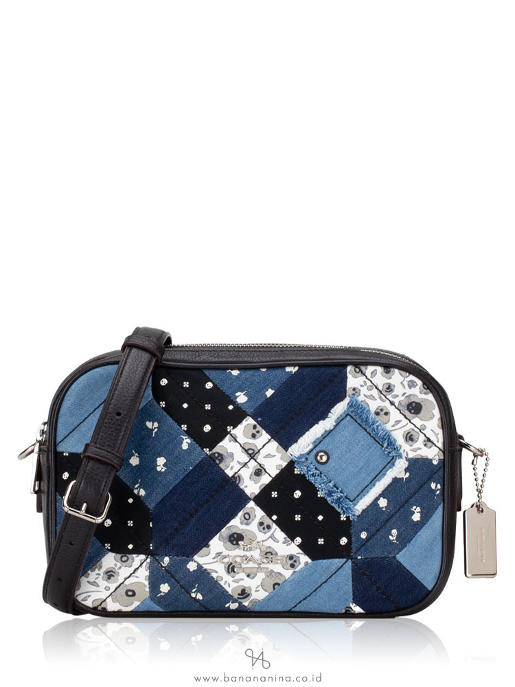 COACH 72761 Americana Patchwork Jes Crossbody Denim Multi