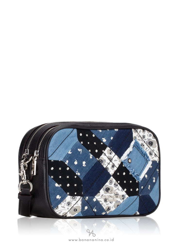 COACH 72761 Americana Patchwork Jes Crossbody Denim Multi