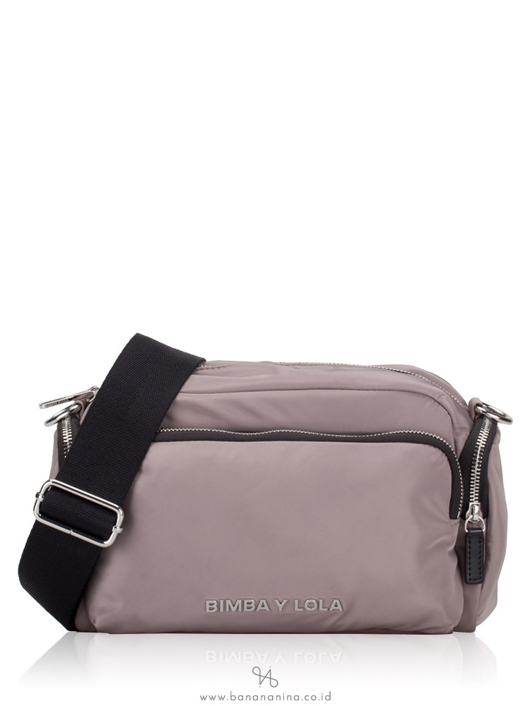 BIMBA Y LOLA Nylon Zip Crossbody Green