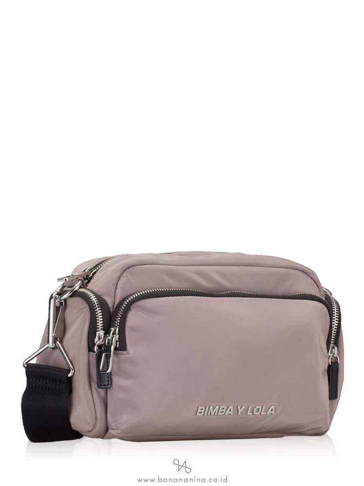 BIMBA Y LOLA Nylon Zip Crossbody Green