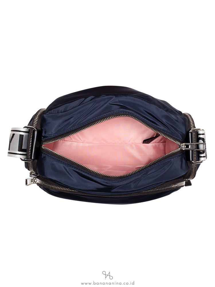 BIMBA Y LOLA Nylon Zip Crossbody Navy