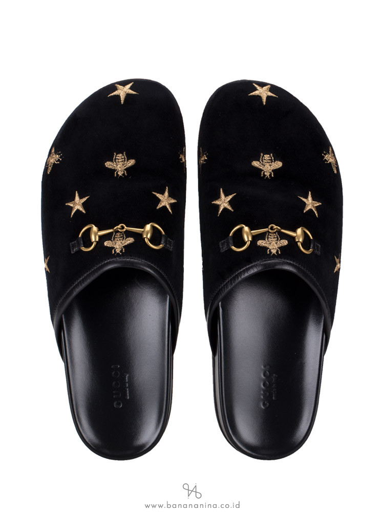 gucci river horsebit slide