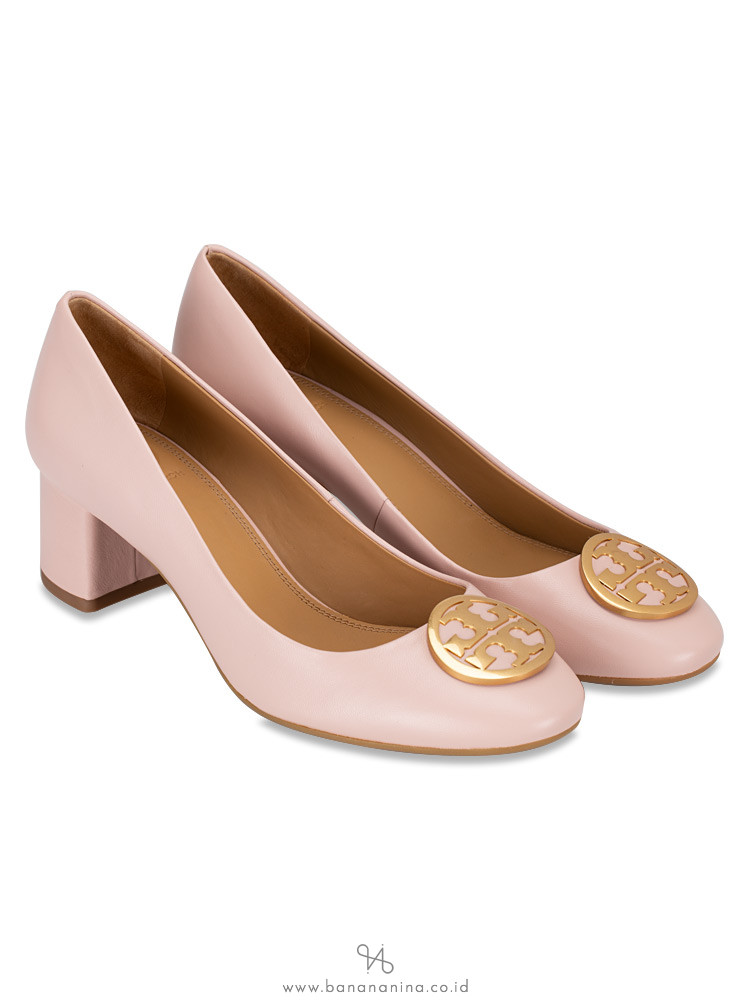 TORY BURCH Benton Leather Pump Sea Shell Pink Sz 7