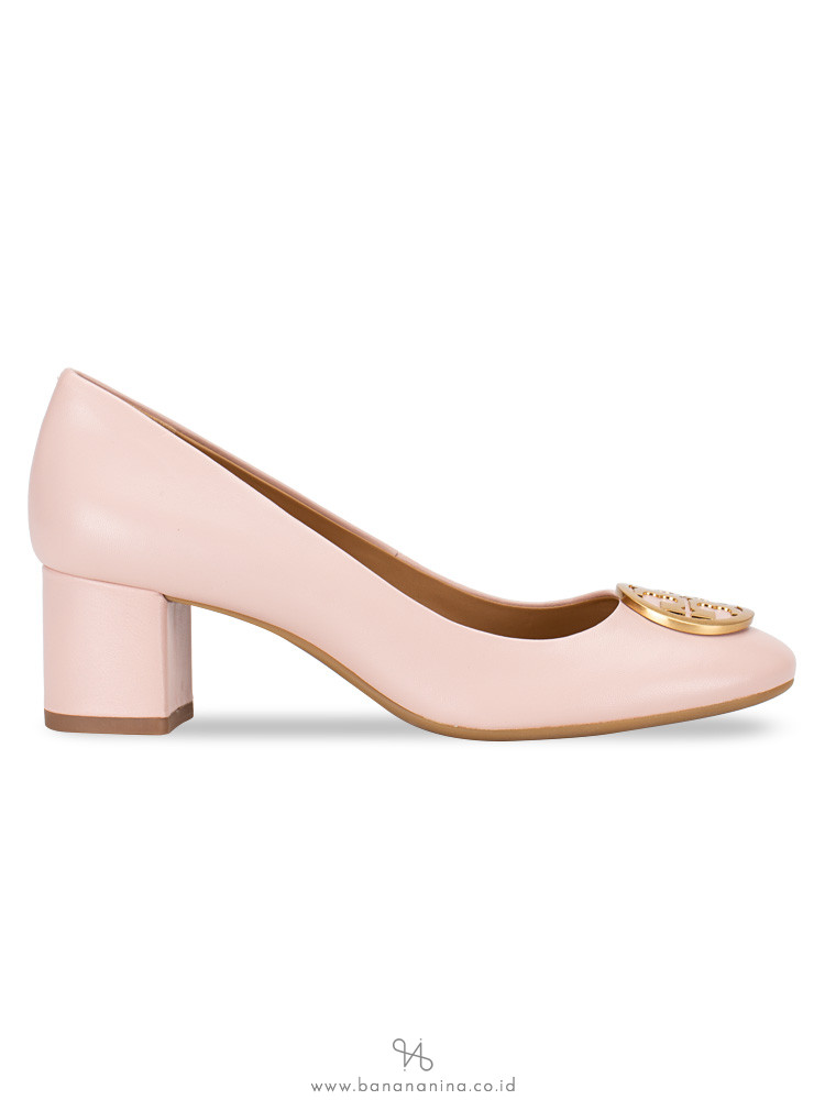 TORY BURCH Benton Leather Pump Sea Shell Pink Sz 7