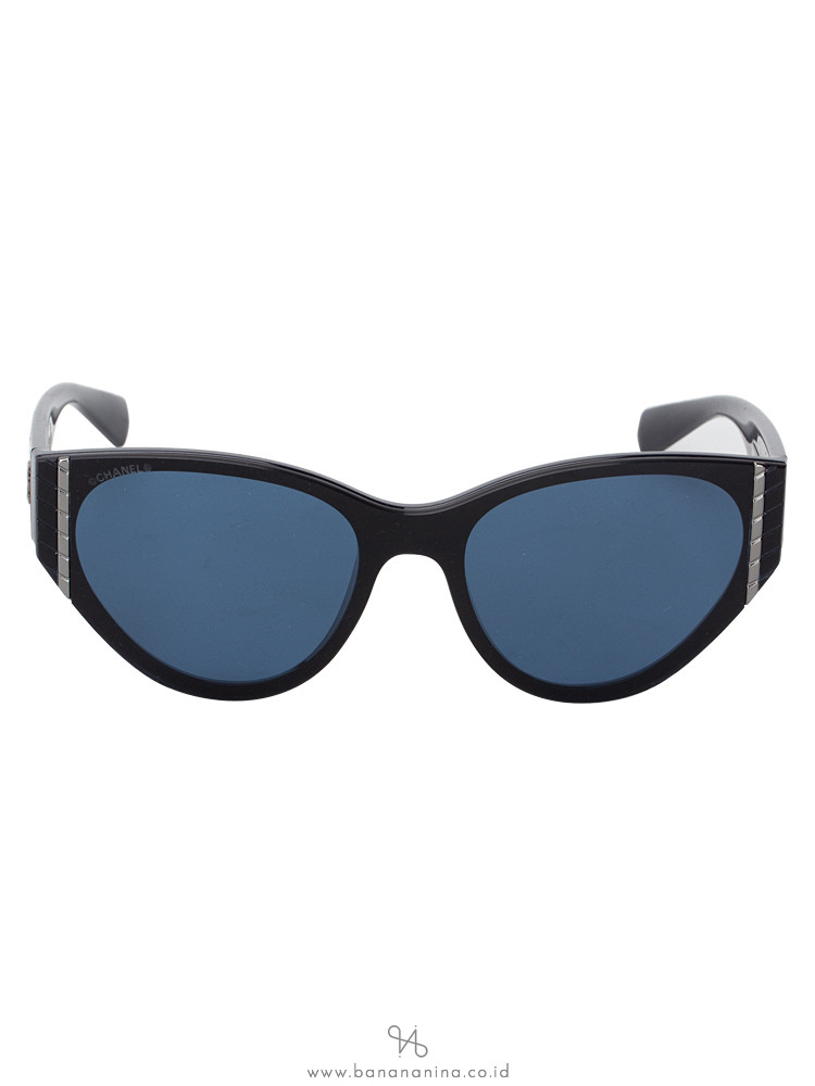 CHANEL 6054 Cat Eye Sunglasses Black