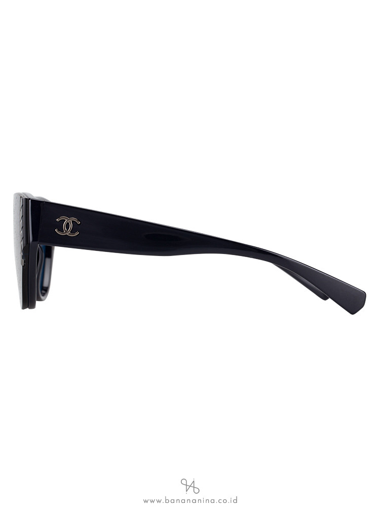 CHANEL 6054 Cat Eye Sunglasses Black