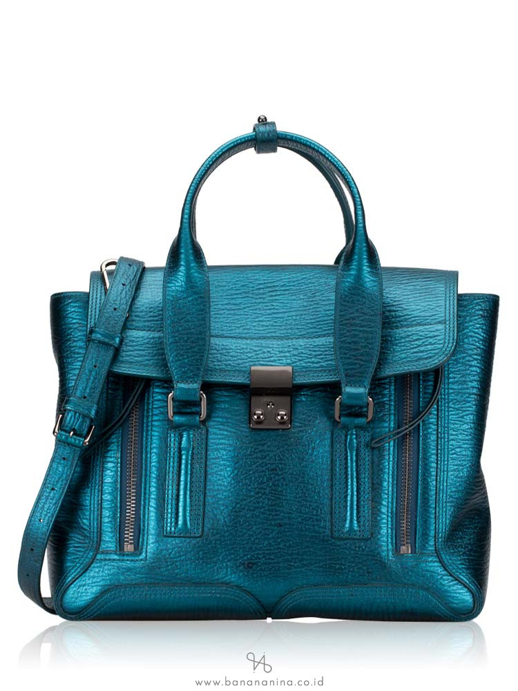 PHILLIP LIM Pashli Medium Satchel Turquoise