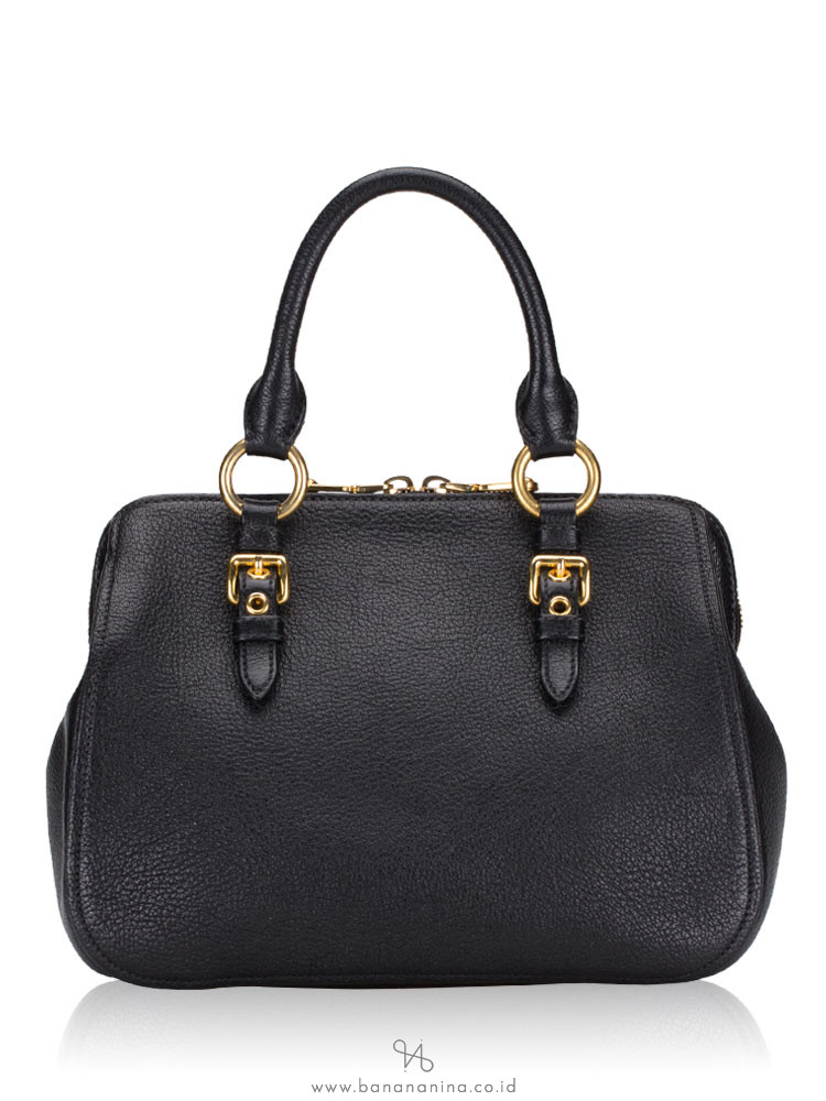 MIU MIU RL0058 Madras Bauletto Nero