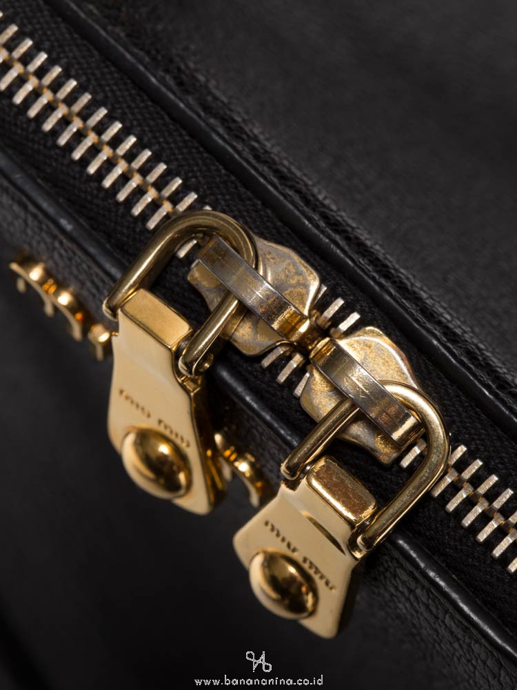 MIU MIU RL0058 Madras Bauletto Nero