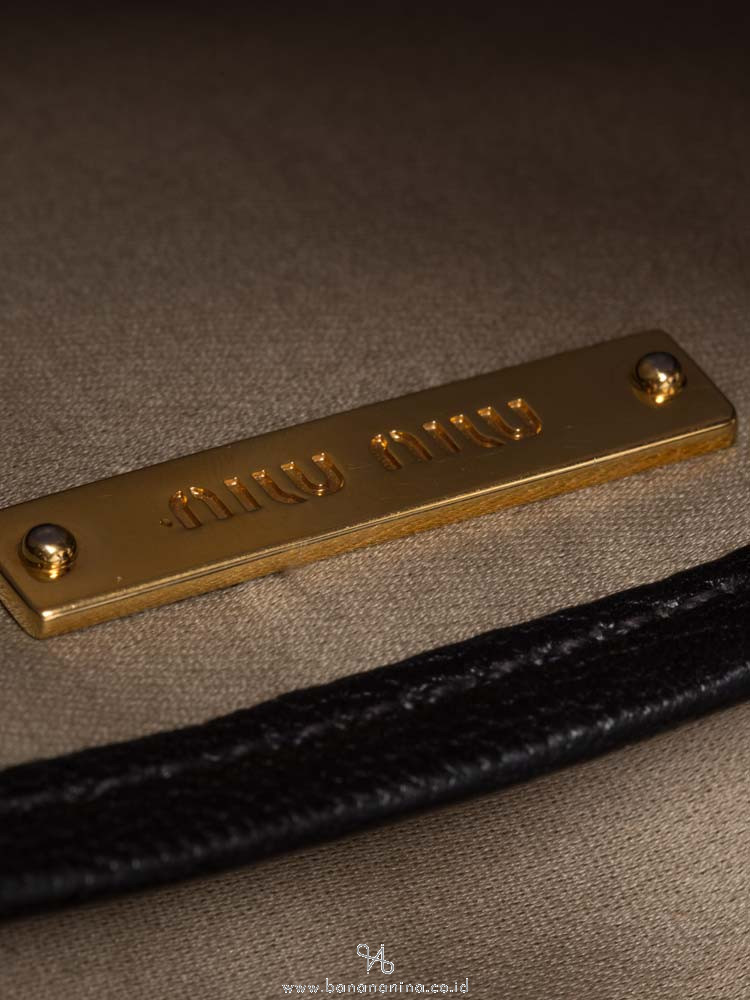 MIU MIU RL0058 Madras Bauletto Nero