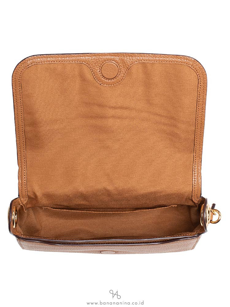 COACH 76698 Jess Leather Small Messenger Light Saddle