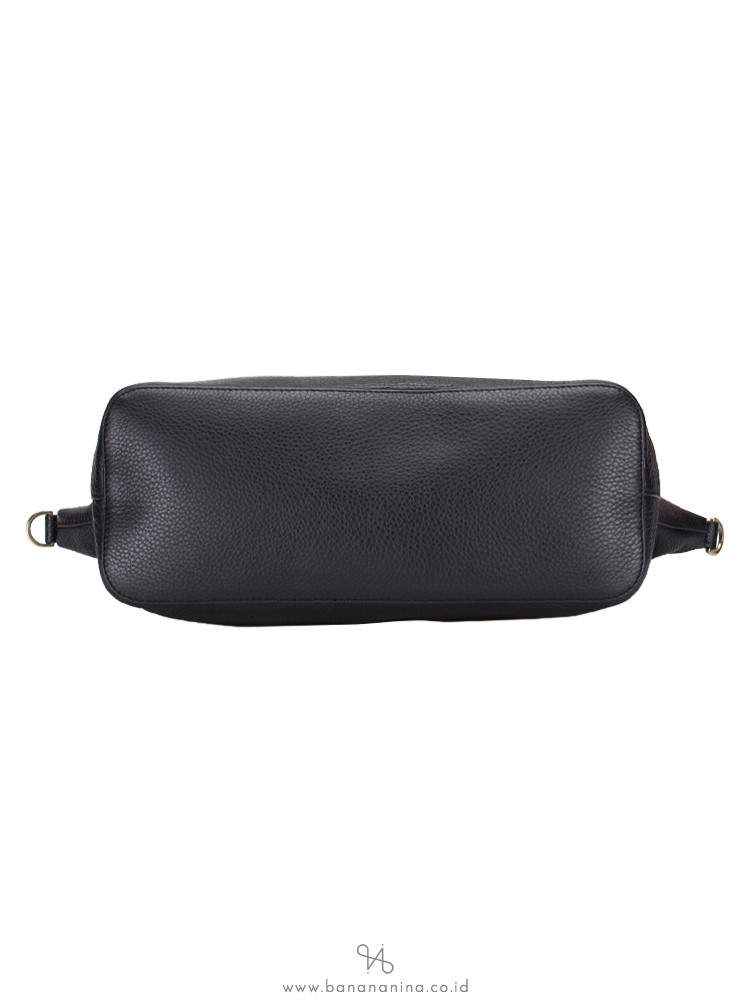 TORY BURCH Thea Medium Slouchy Satchel Black