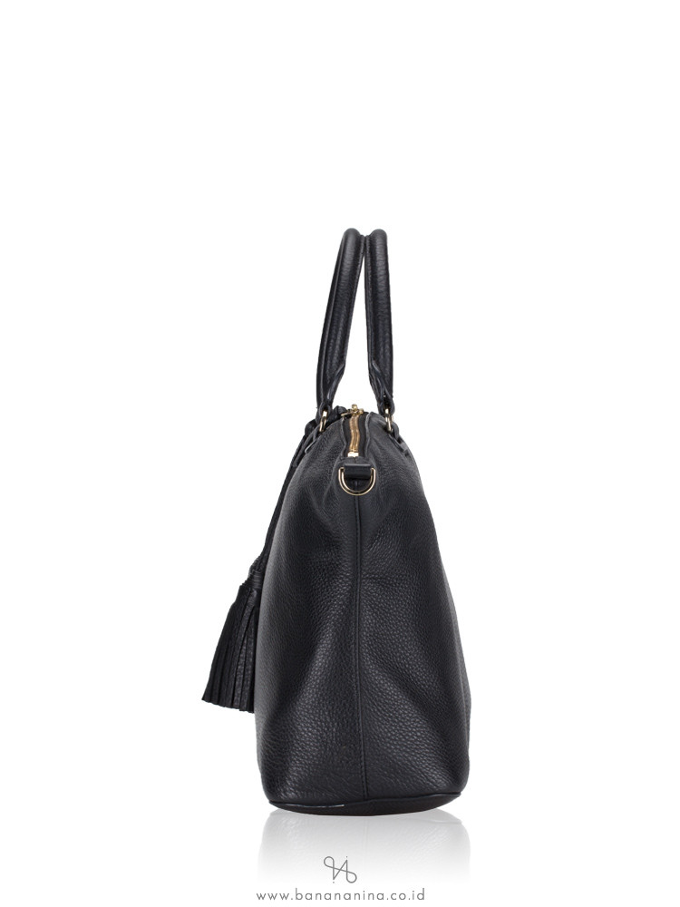 TORY BURCH Thea Medium Slouchy Satchel Black