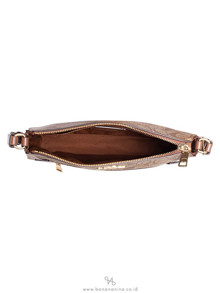 COACH 91013 Signature Gallery File Bag Khaki Saddle