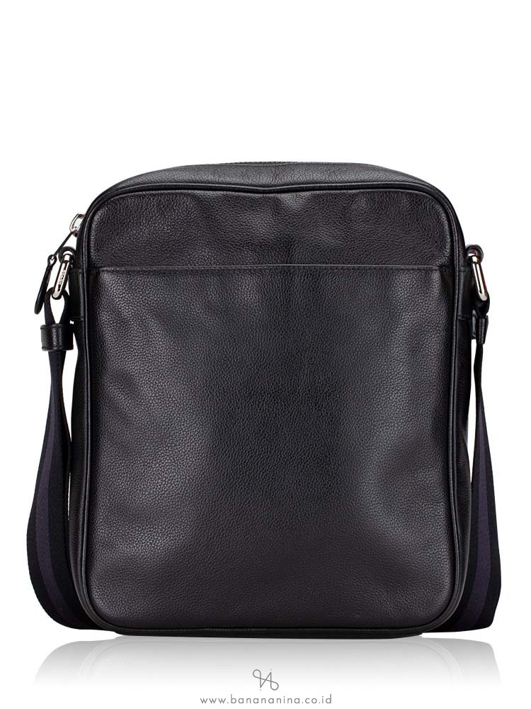 COACH Men 54782 Flight Smooth Leather Messenger Black