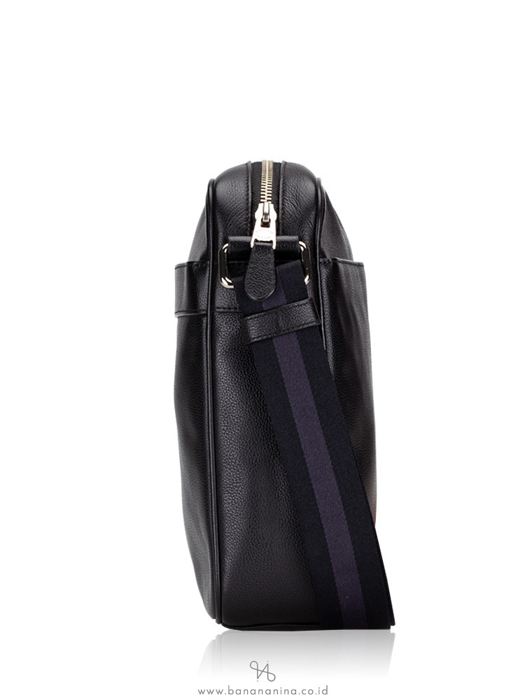 COACH Men 54782 Flight Smooth Leather Messenger Black