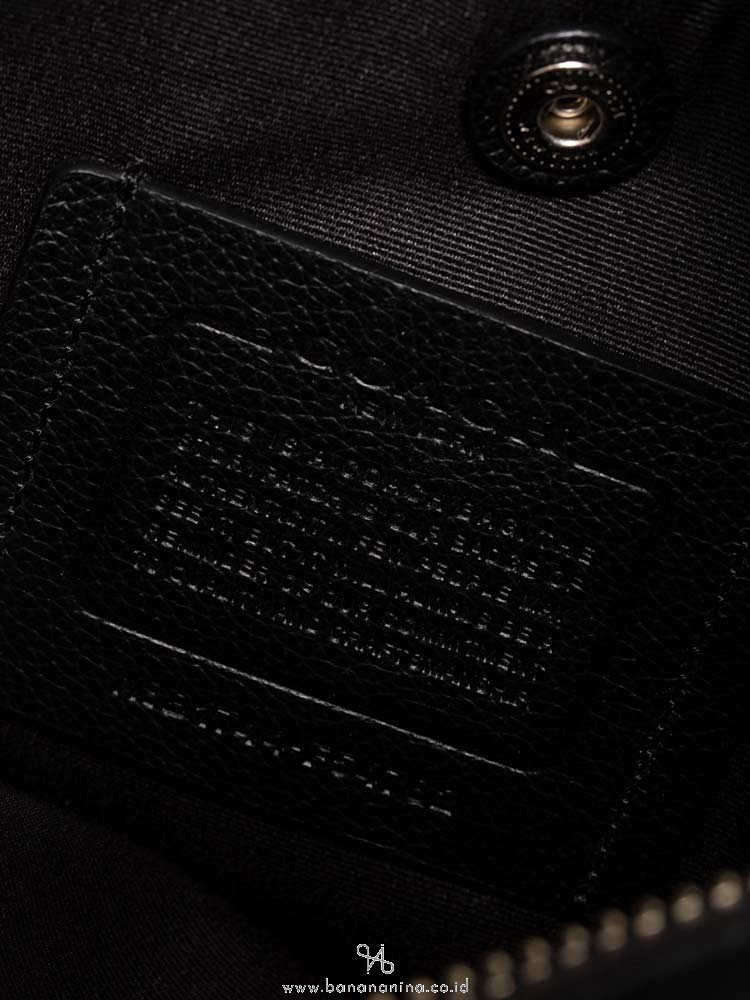 COACH Men 54782 Flight Smooth Leather Messenger Black