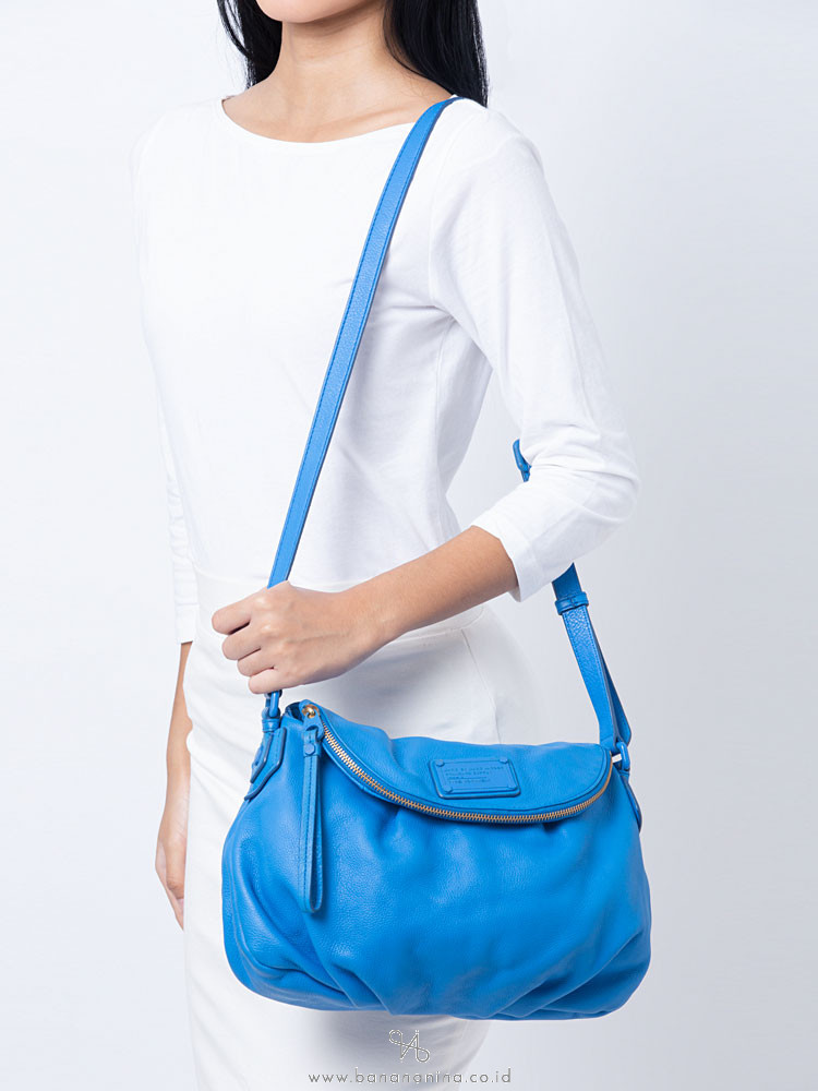 MARC JACOBS Electro Q Natasha Crossbody Electric Blue Lemonade