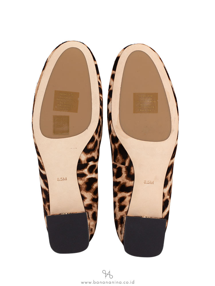 TORY BURCH Gigi Calf Hair Pumps Natural Leopard Sz 8.5