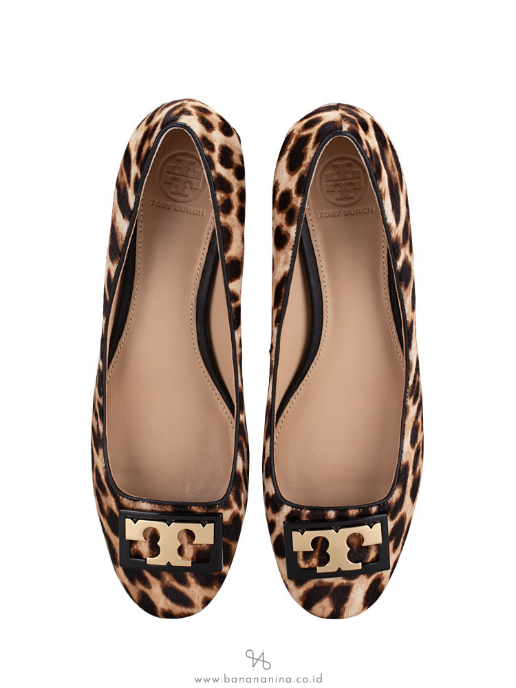 TORY BURCH Gigi Calf Hair Pumps Natural Leopard Sz 8.5