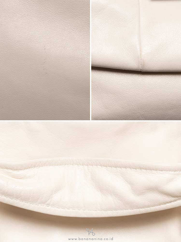 COACH 14783 Kristin Leather Hobo Chalk