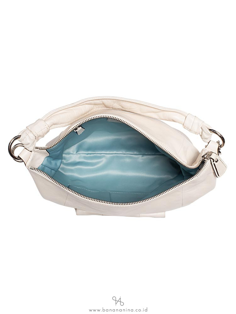 COACH 14783 Kristin Leather Hobo Chalk
