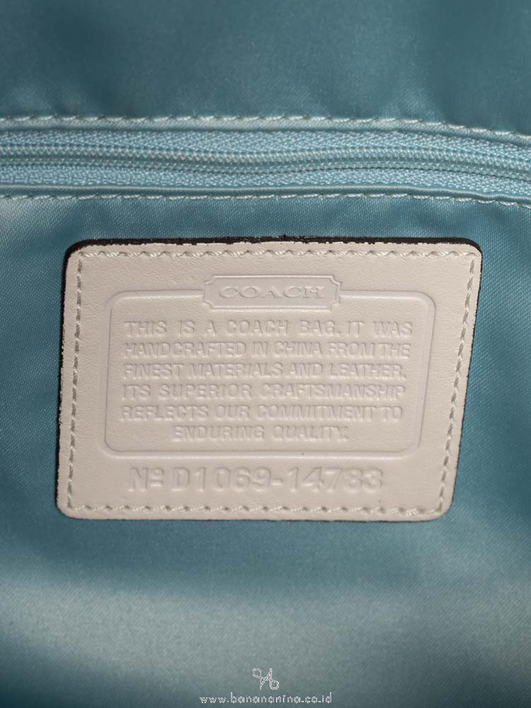 COACH 14783 Kristin Leather Hobo Chalk