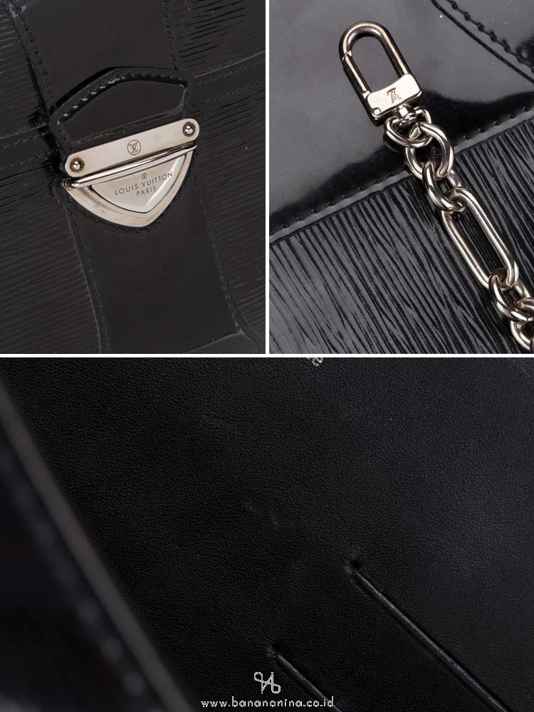 LOUIS VUITTON Epi Electric Pochette Iena Black