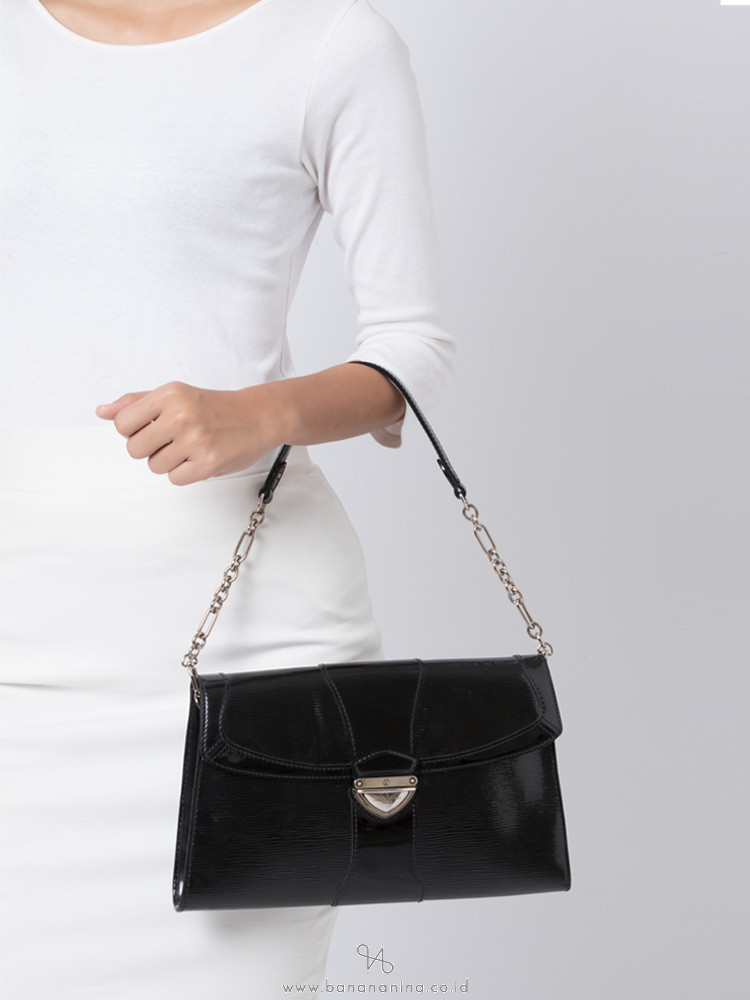 LOUIS VUITTON Epi Electric Pochette Iena Black
