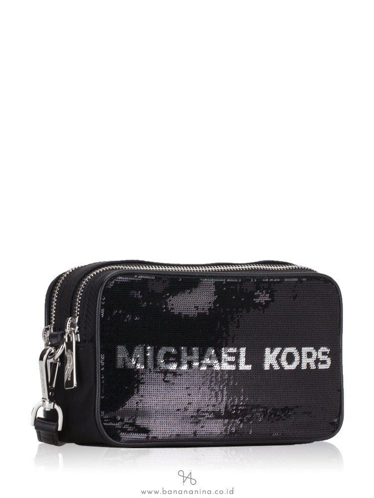 MICHAEL KORS Kenly Logo Small Camera Crossbody Black Multi