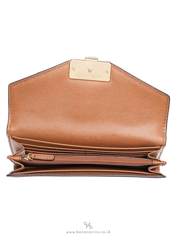 MICHAEL KORS Kinsley Leather Carryall Wallet Luggage