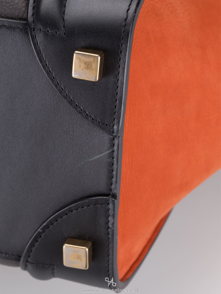 CELINE Tri-Color Mini Luggage Brick