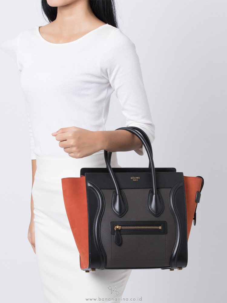 CELINE Tri-Color Mini Luggage Brick