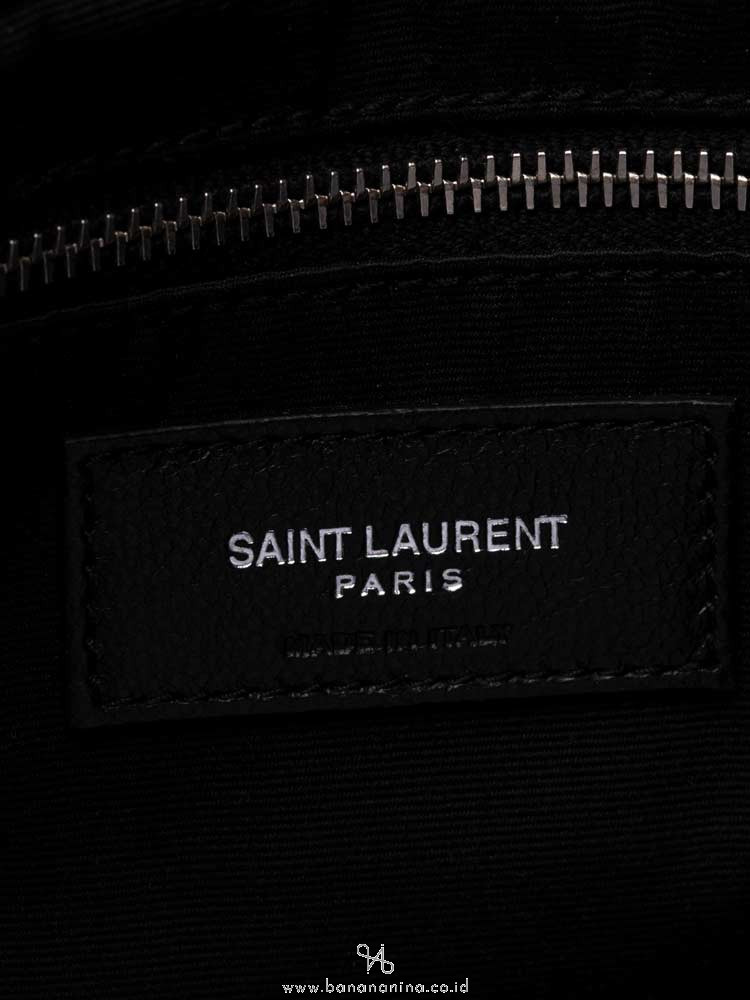 YSL Matelasse Medium Loulou Chain Bag Pearl Grey