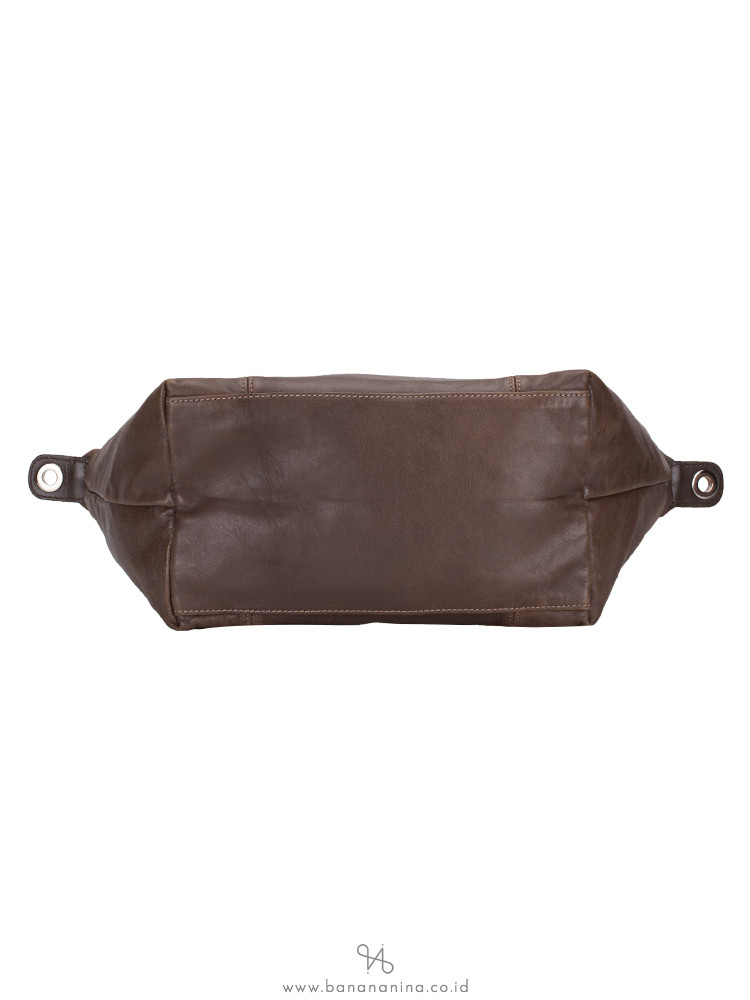 LONGCHAMP Le Pliage Cuir Small SH Taupe