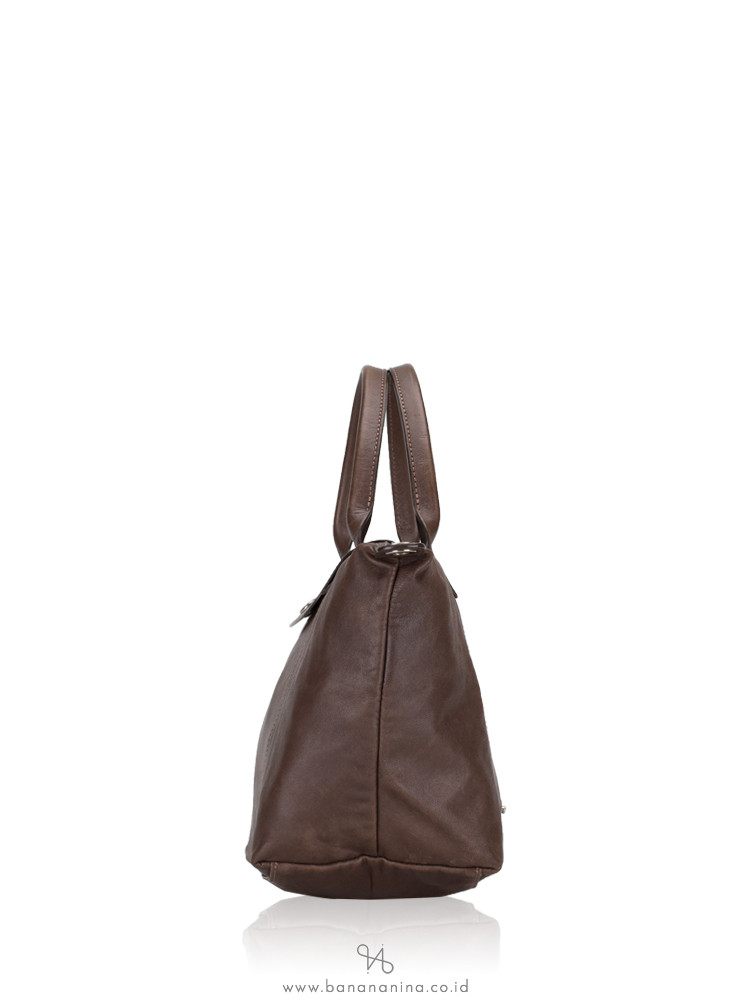 LONGCHAMP Le Pliage Cuir Small SH Taupe