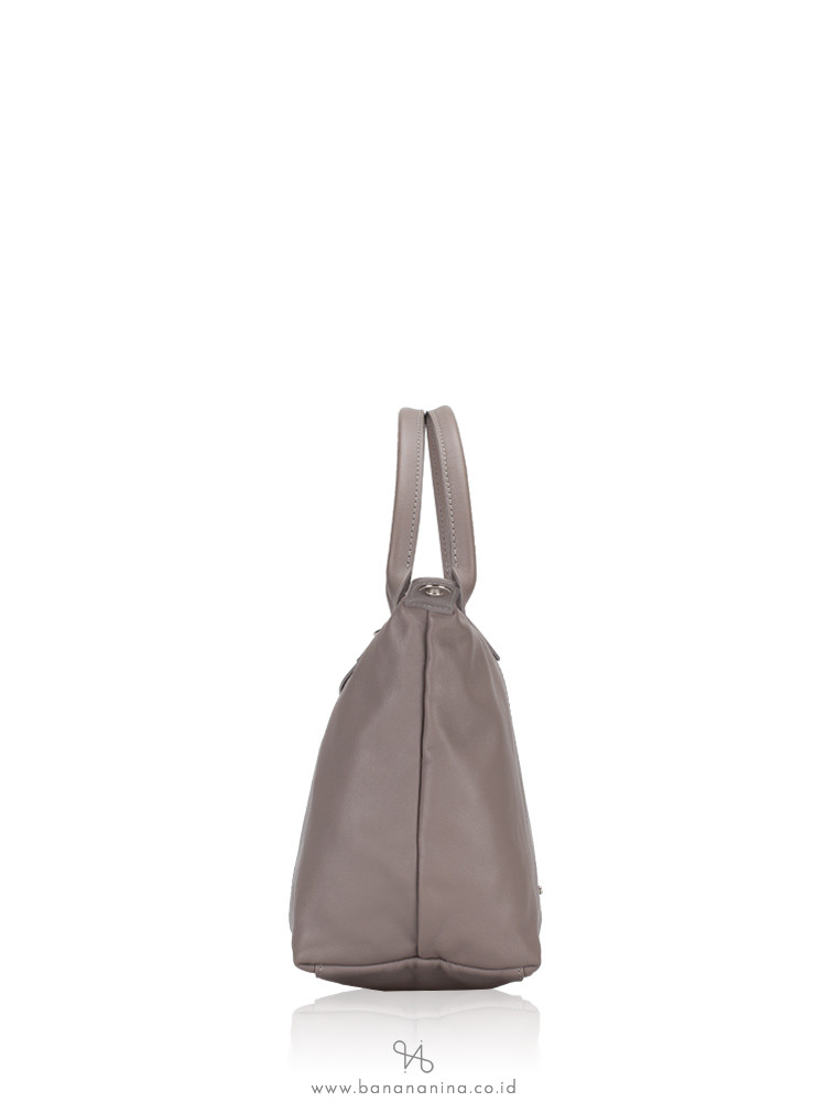 LONGCHAMP Le Pliage Cuir Small SH Pebble