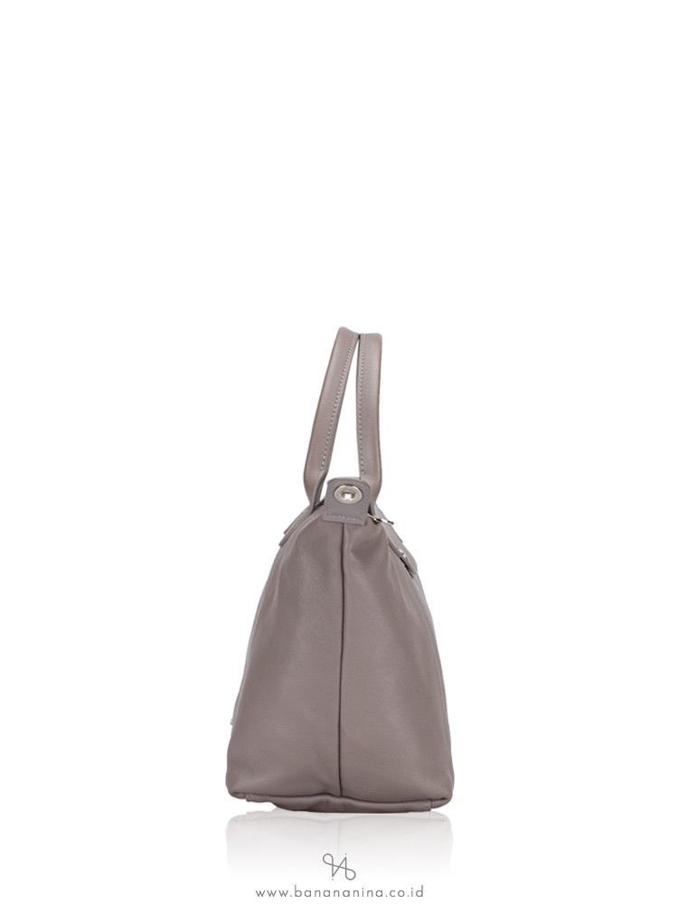 LONGCHAMP Le Pliage Cuir Small SH Pebble