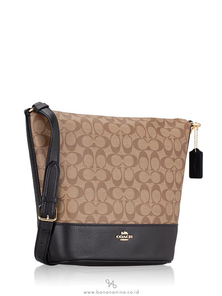 COACH 72852 Signature Paxton Duffle Khaki Black