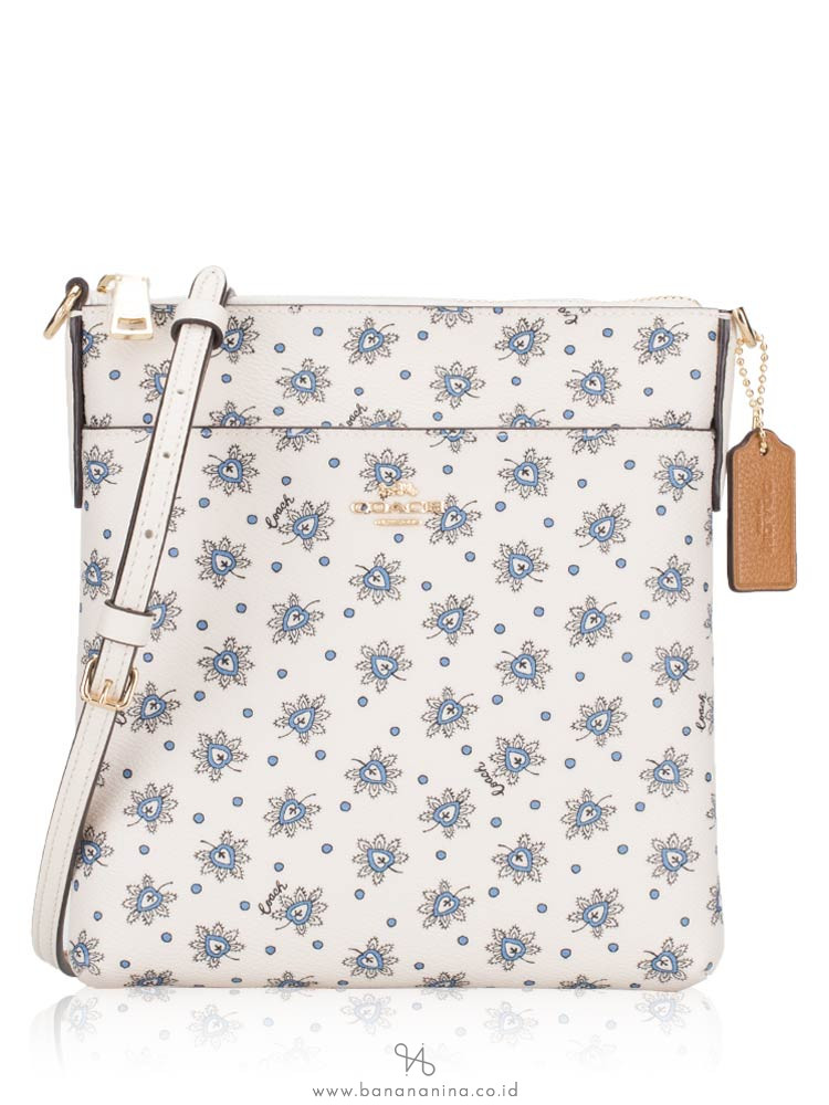 COACH 67668 Forest Print Kitt Crossbody Chalk Multi