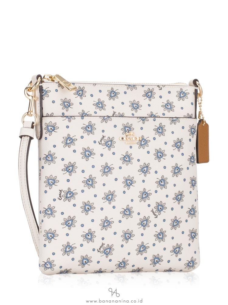 COACH 67668 Forest Print Kitt Crossbody Chalk Multi