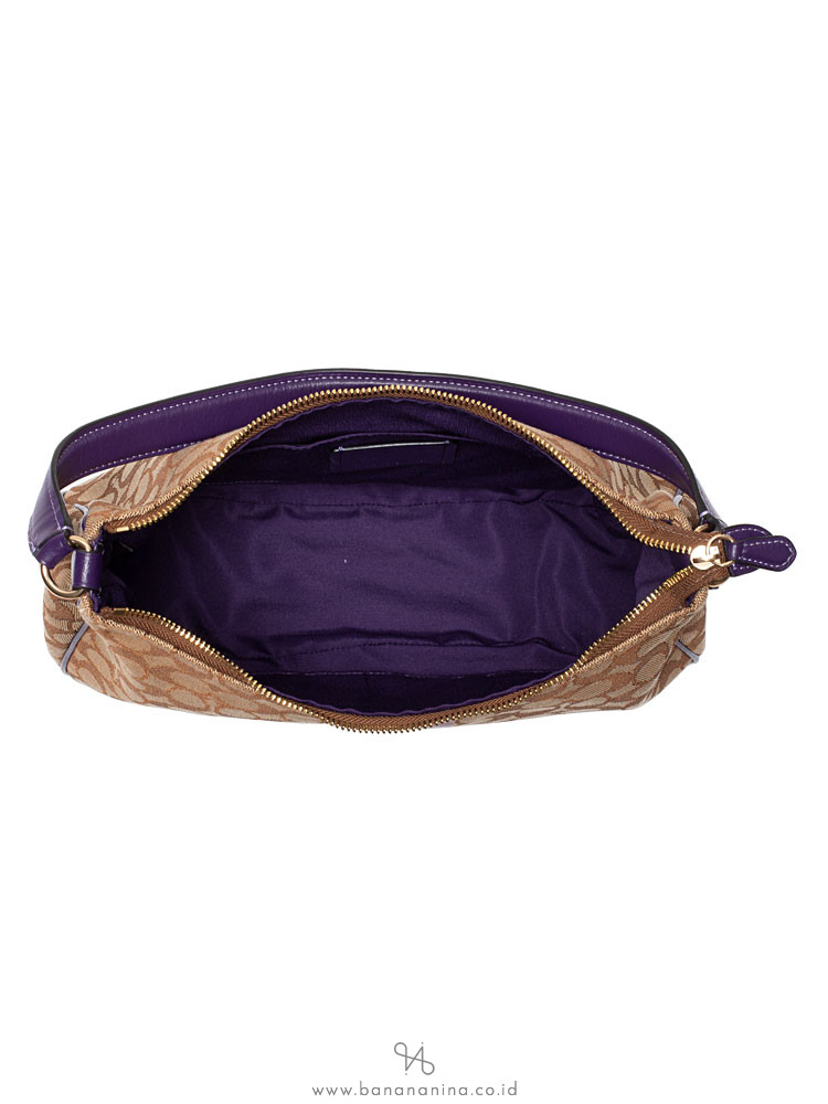 COACH 39042 Signature Jacquard Stripe Hobo Purple Multi