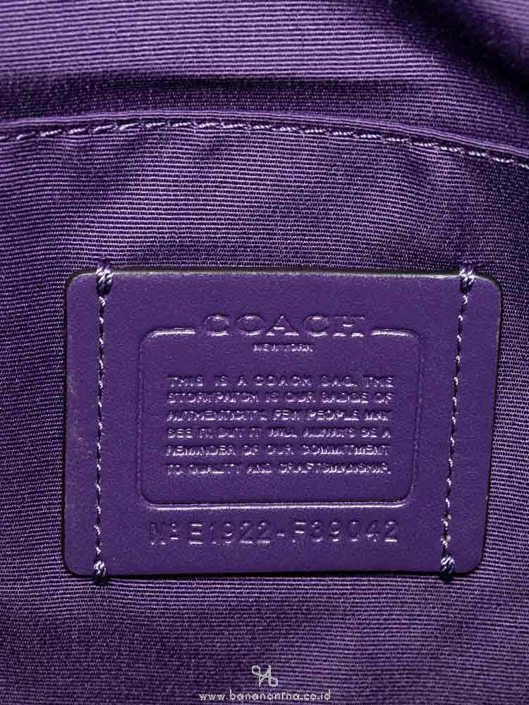 COACH 39042 Signature Jacquard Stripe Hobo Purple Multi