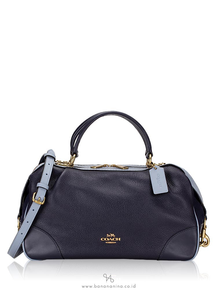 COACH 73720 Colorblock Lane Leather Satchel Ink Multi