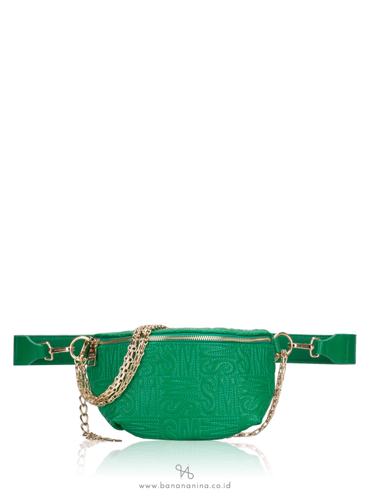 STEVE MADDEN Brandie Leather Belt Bag Green