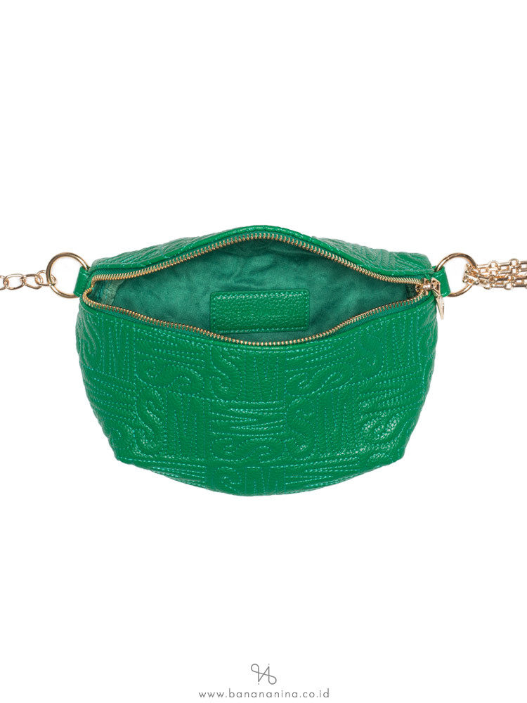 STEVE MADDEN Brandie Leather Belt Bag Green