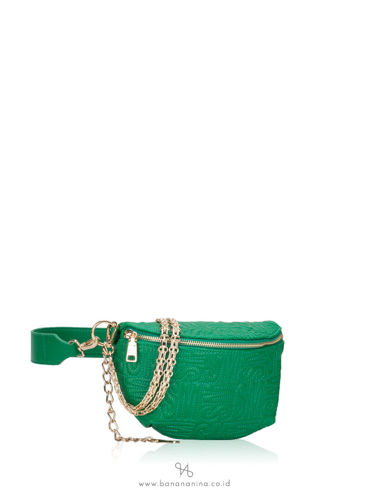 STEVE MADDEN Brandie Leather Belt Bag Green