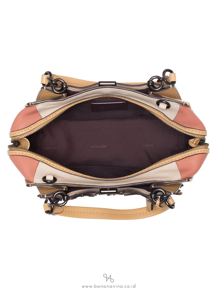 coach butterfly appliqué leather dreamer satchel